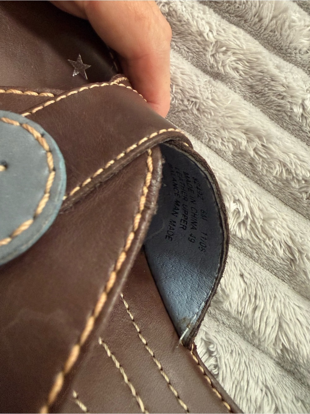 Women's Brown Leather Slide Mules - Picture 4 of 5